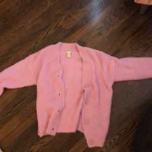 Pink forever 21 cardigan